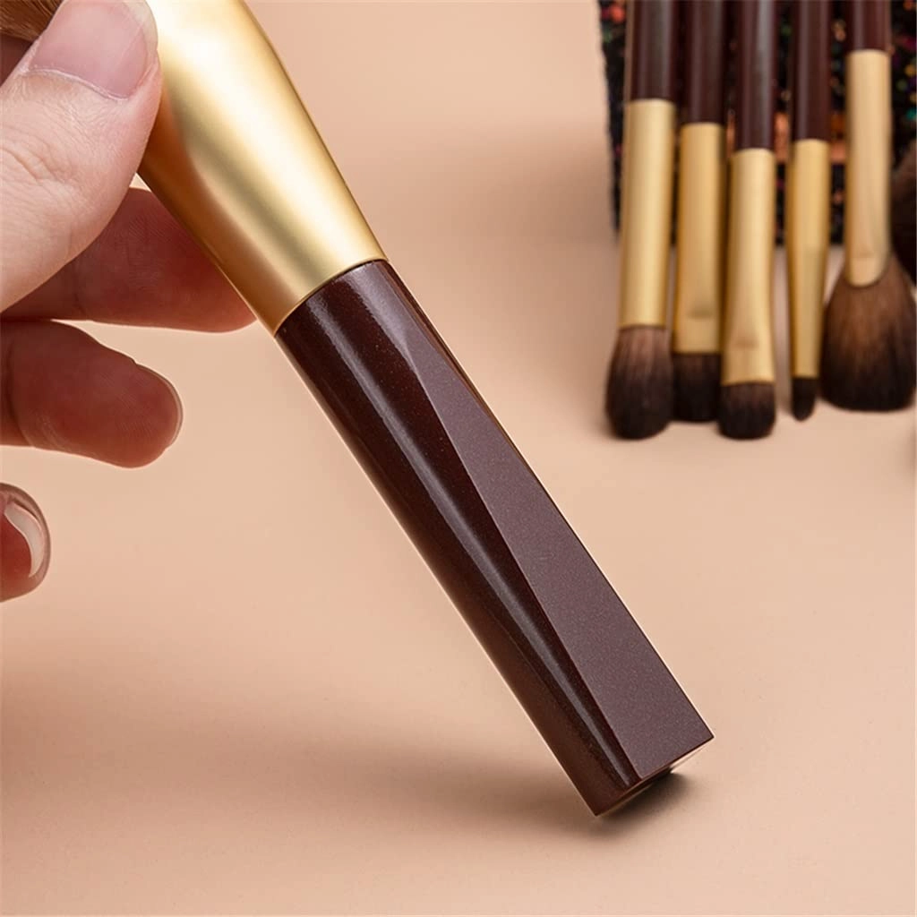 Makeup Brush Set of 8 Makeup Brush Set Loose Powder Blush Foundation Eyeshadow Eyebrow Makeup Brush Makeup Kit (Color : Brown, Size : 8pcs)(8pcs,Brown)