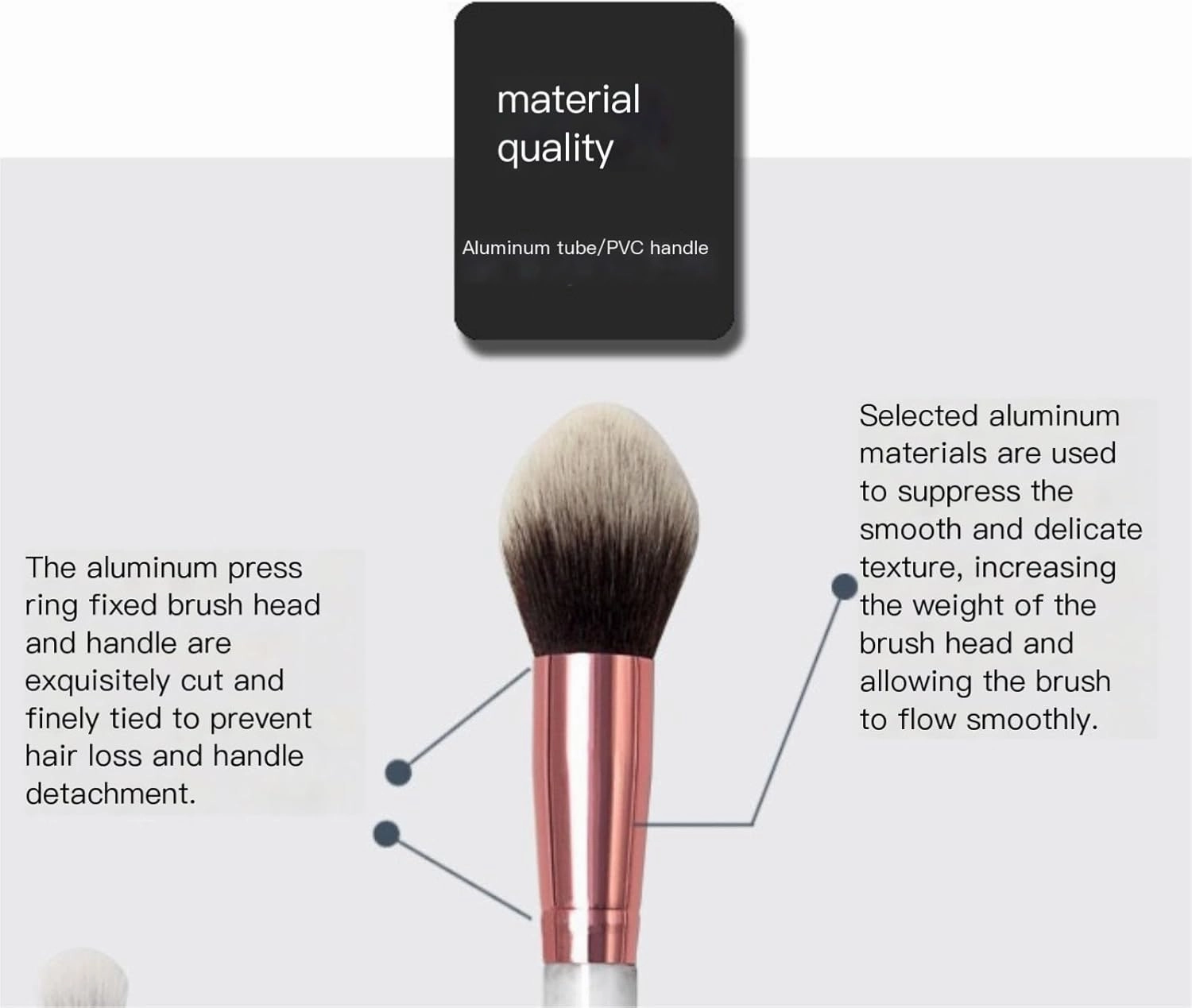 Makeup Brushes 10-Piece Makeup Brush Set with Brush Barrel Marble Texture Handle Makeup Brush Portable Beauty Brush Set Tool Brush Set(B)