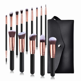 Makeup Brushes,14PCS Professional Makeup Brush Set Foundation Brush Blending Powder Blush Concealer Eye Make Up Brush with Bag