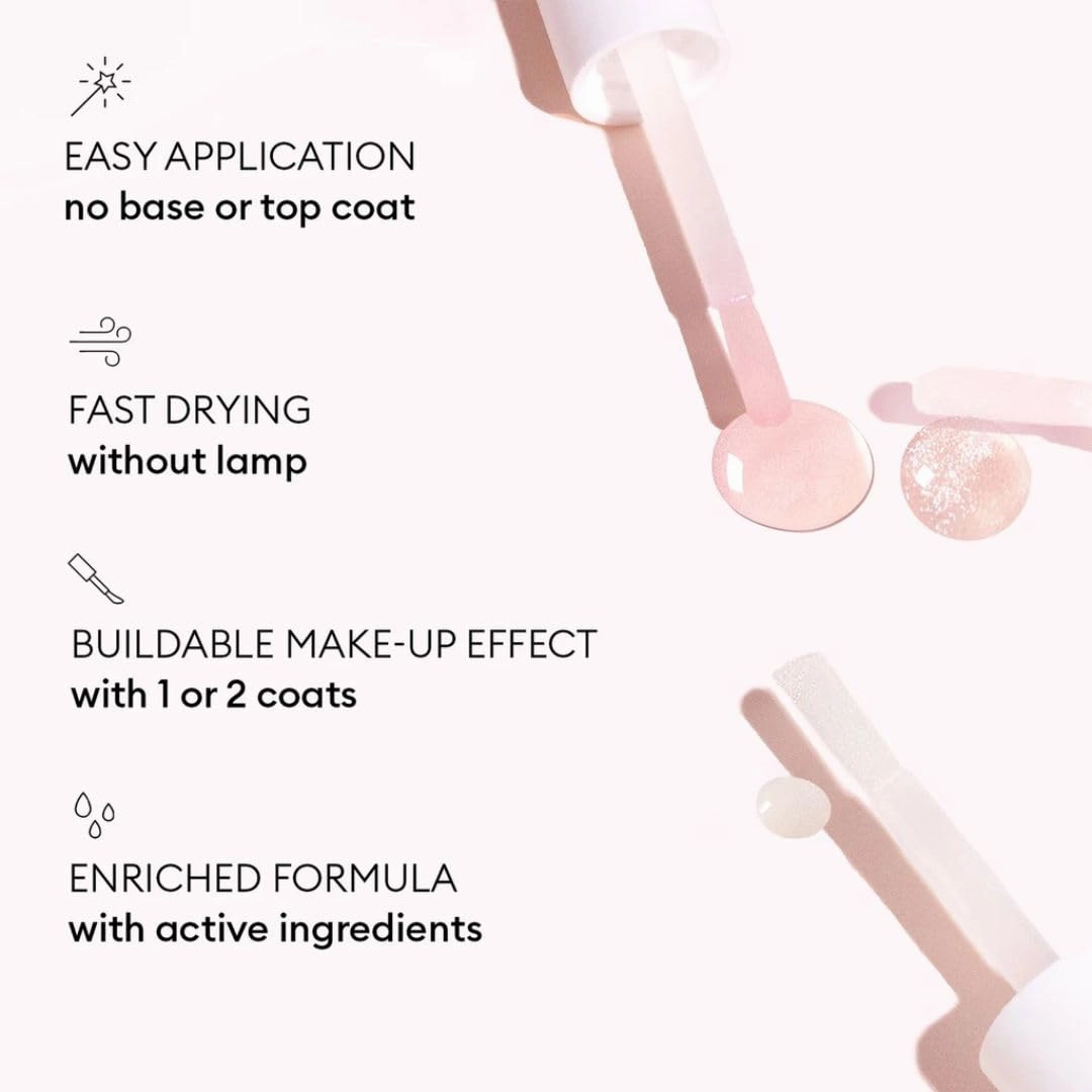 Manucurist Active Bright All in One Nail Perfector: Brightening Treatment Polish & Care - No Lamp - Vegan & Made in France - White Nail Polish - Nail Whitener & Brightener - Nail Strengthener