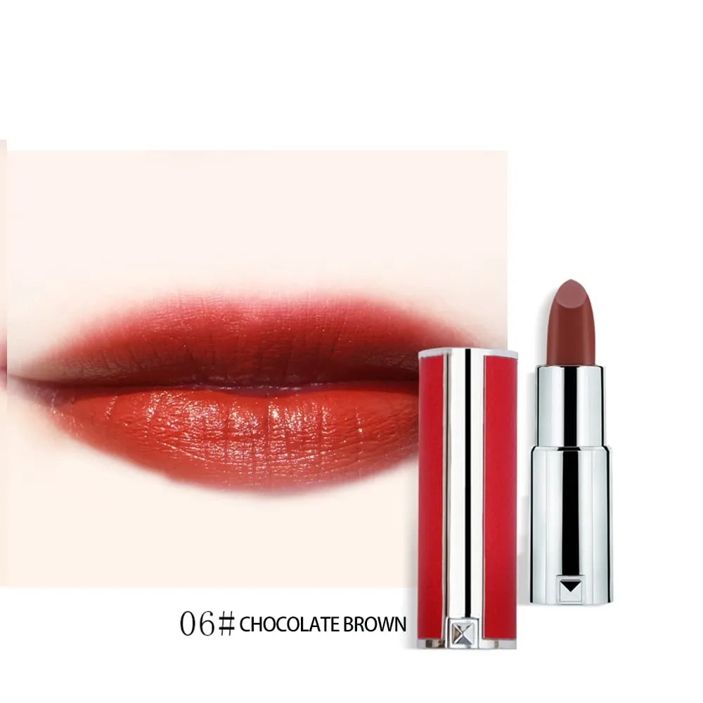Matte Liquid Lipstick, Ladies Matte Liquid Lipstick Long Lasting Waterproof Velvet 8 Colors Red Lipstick Lip Gloss Set Pigmented Lip Makeup for Girls and Women Gift (06#)