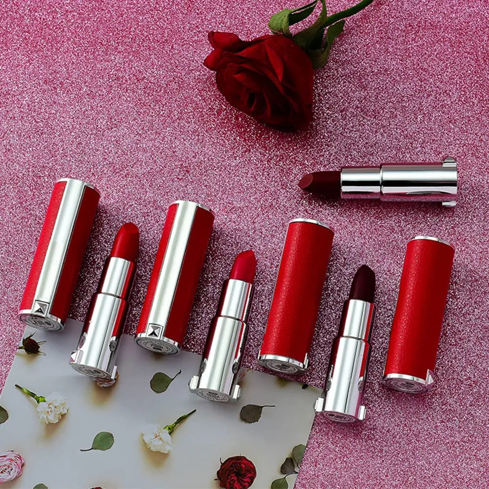 Matte Liquid Lipstick, Ladies Matte Liquid Lipstick Long Lasting Waterproof Velvet 8 Colors Red Lipstick Lip Gloss Set Pigmented Lip Makeup for Girls and Women Gift (06#)