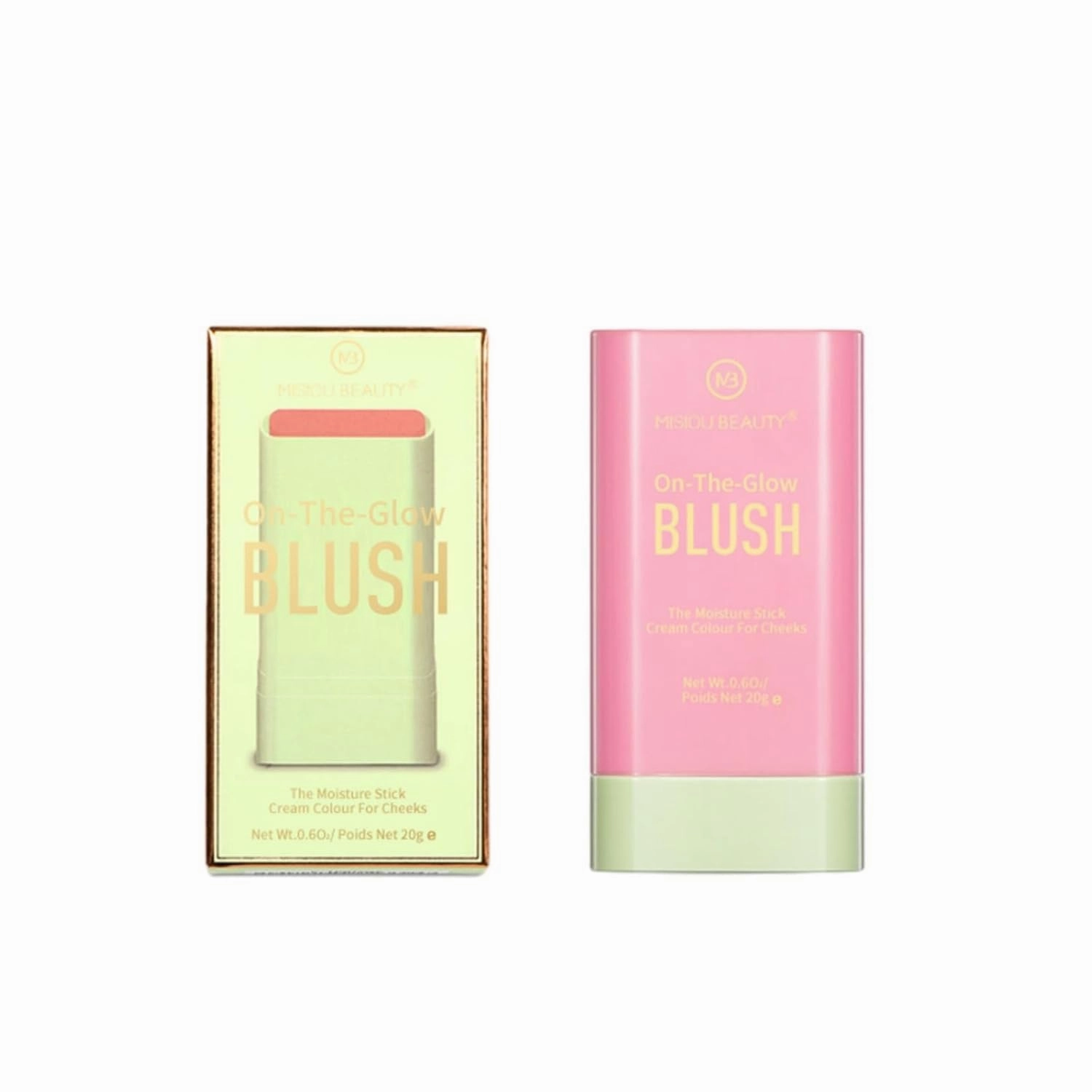 Matte Contour Blush Stick - 3-in-1 Highlight, Bronze & Blush Makeup, Buildable Cream to Powder Formula, Vegan & Cruelty-Free, Travel-Friendly (#06)