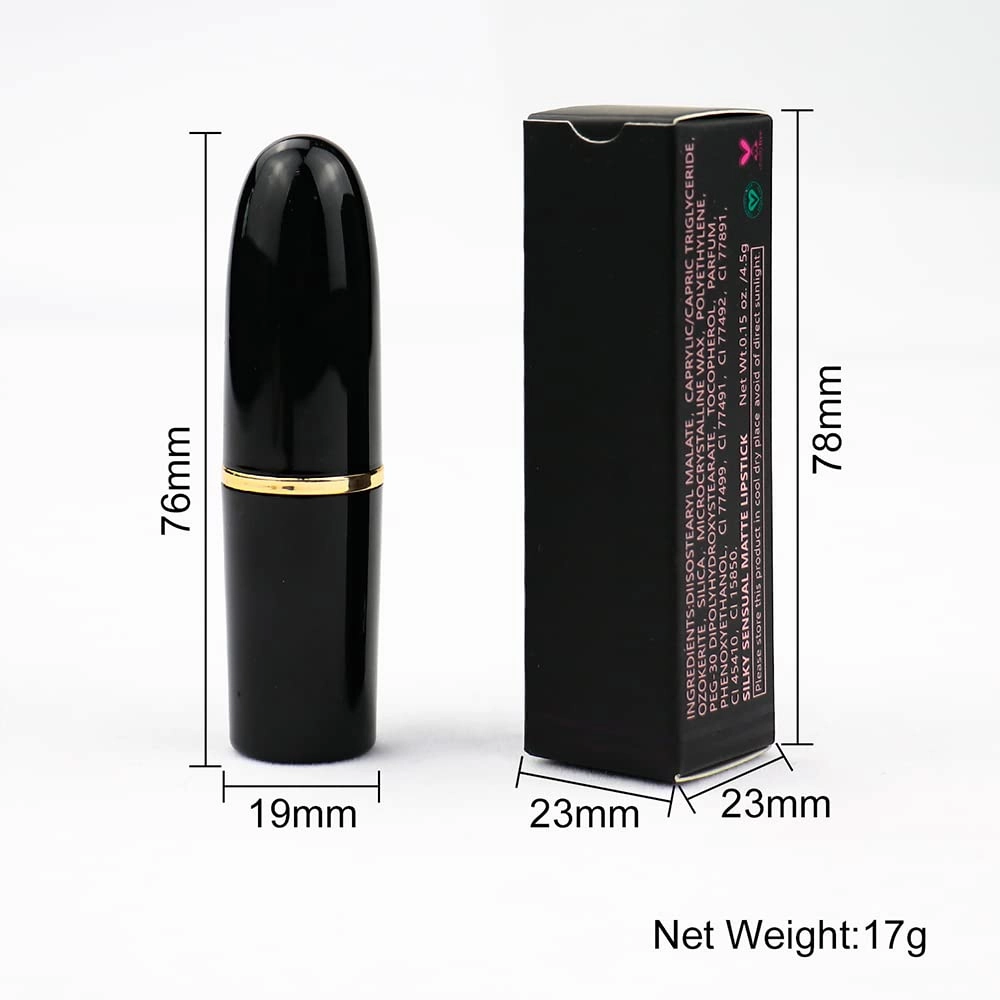 Matte Waterproof LipStick, 14 Colors Long Lasting Lip Makeup No Fade Pigmented Lip Stick Cosmeitc Gift for Girls and Women (11#)