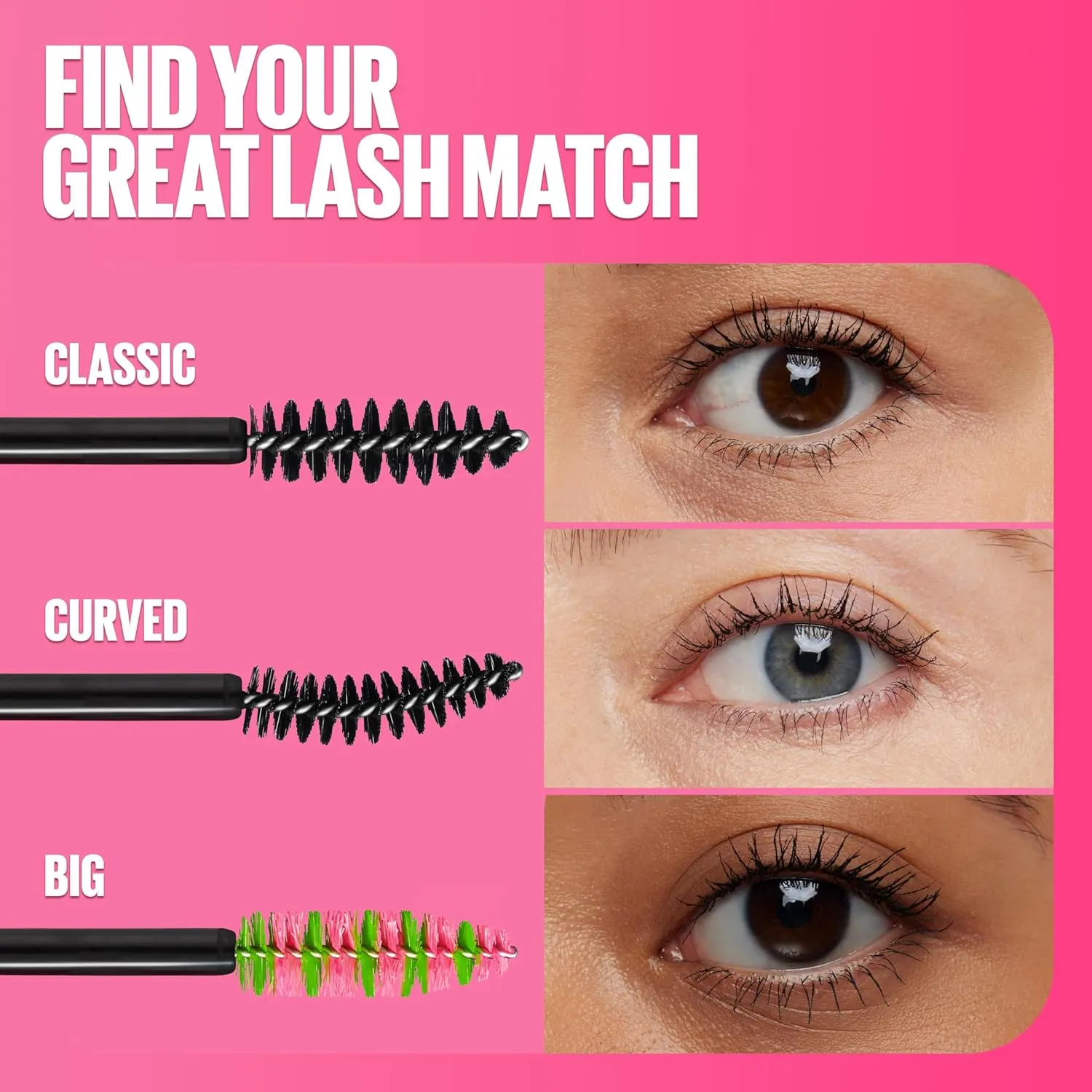 Maybelline Great Lash Waterproof Mascara, Volumizing, Lengthening and Lash-Doubling Formula for Thicker Lashes, Very Black, 2 Count