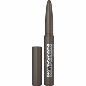 Maybelline New York Brow Extensions Fiber Pomade Crayon Eyebrow Makeup, 262 Black Brown