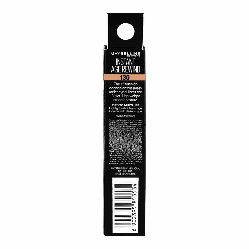 Maybelline New York Instant Age Rewind Eraser Dark Circles Treatment Multi-Use Concealer, 130