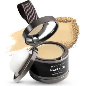 Maycheer Hairline Powder - Magic Root Cover Up - Hair Rich Hair Shadow - Gray Hair Coverage Touch Up Hair Powders for Women & Men (Beige, 0.14 Ounce (Pack of 2))