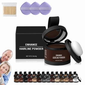Maycheer Hairline Powder for Women, Maycheer Magic Root Cover Up, 14 Colors May Cheer Hair Rich Shading Powder, Maycheer Pang Pang Hair Shadow (#6 Dark Brown, one size)