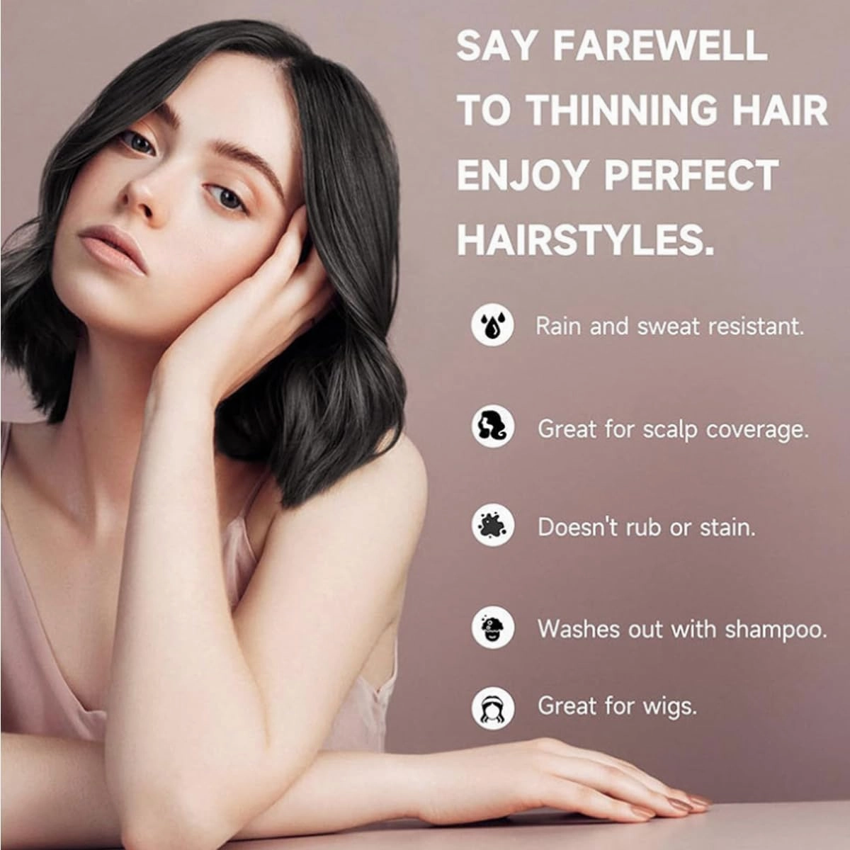 Maycheer Hairline Powder for Women, Maycheer Magic Root Cover Up, 14 Colors May Cheer Hair Rich Shading Powder, Maycheer Pang Pang Hair Shadow (#6 Dark Brown, one size)