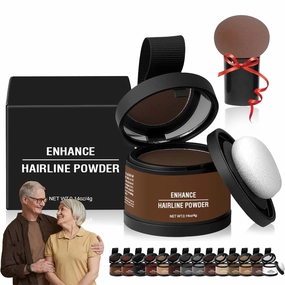 Maycheer Pang Pang Magic Root Cover Up with Mirror - Hair Shadow Powder, Root Touch Up in Ash Brown
