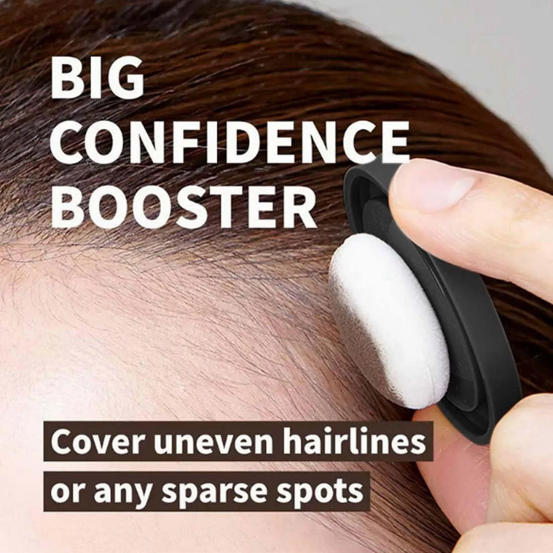 Maycheer Pang Pang Magic Root Cover Up with Mirror - Hair Shadow Powder, Root Touch Up in Ash Brown