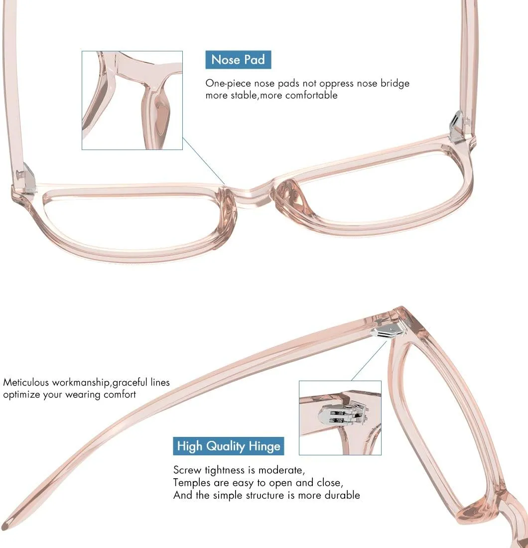MEETSUN 3-Pack Blue Light Blocking Glasses, Anti Eye Strain Headache (Sleep Better), Computer Glasses UV400 Lens (Black   Brown Gradient   Coffee)