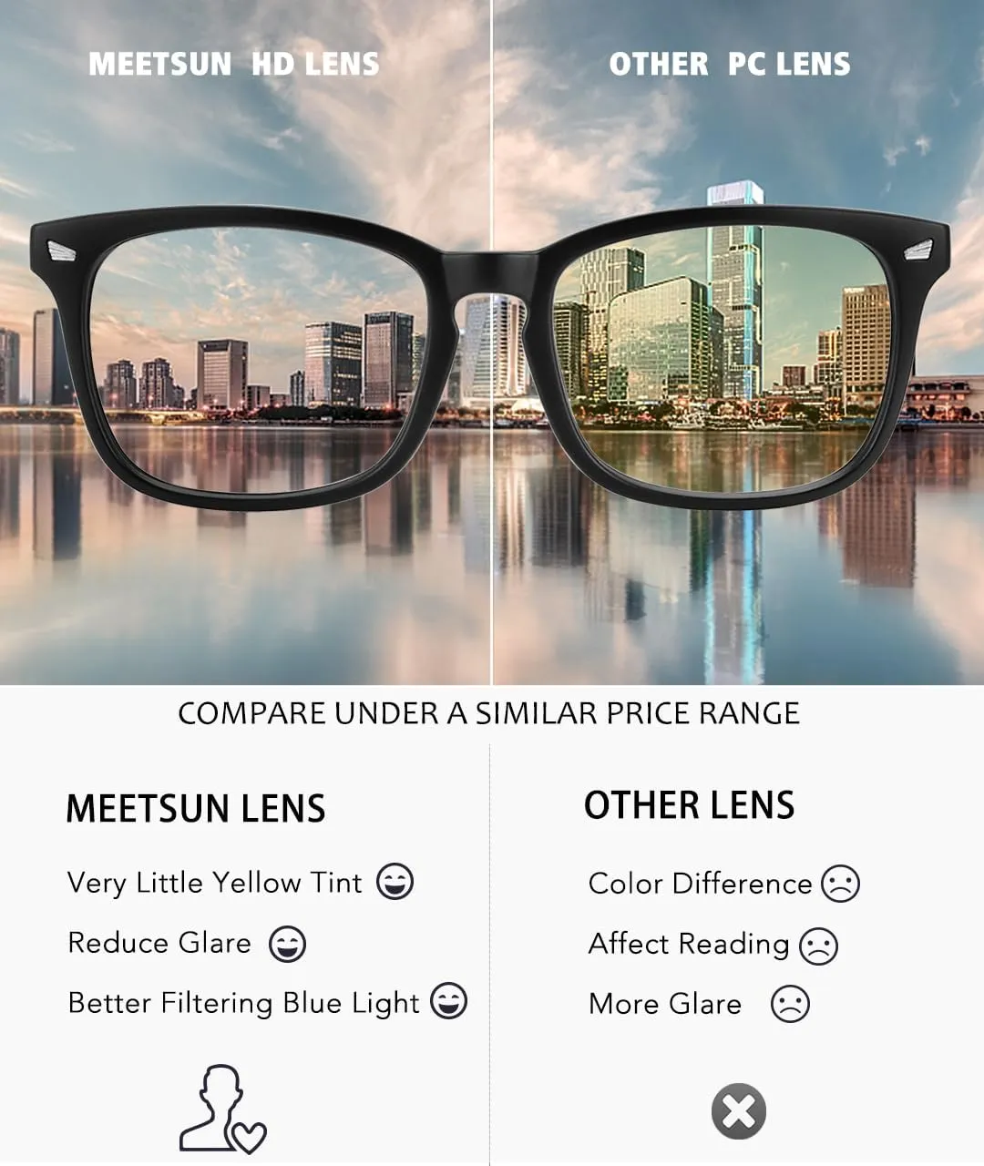 MEETSUN 3-Pack Blue Light Blocking Glasses, Anti Eye Strain Headache (Sleep Better), Computer Glasses UV400 Lens (Black   Brown Gradient   Coffee)