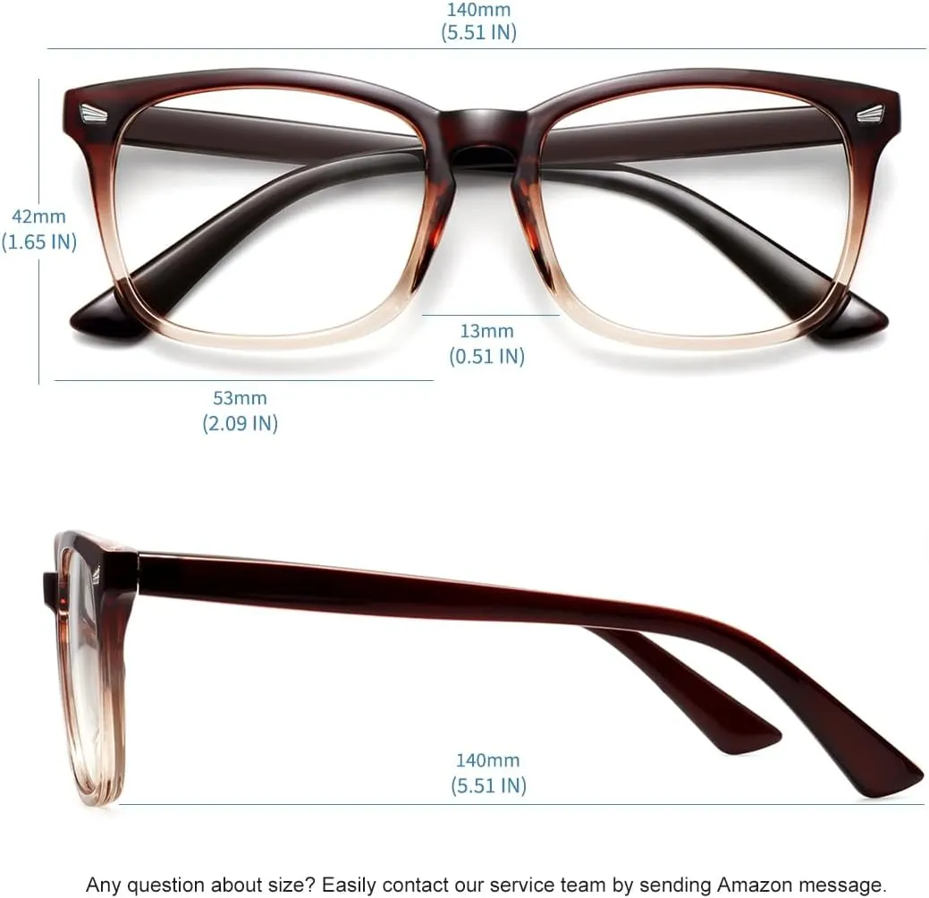 MEETSUN 3-Pack Blue Light Blocking Glasses, Anti Eye Strain Headache (Sleep Better), Computer Glasses UV400 Lens (Black   Brown Gradient   Coffee)