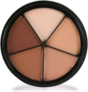 Mehron Makeup Tattoo Cover ProColoRing | 5 Color Wheel Pro Color Ring| Made in the USA | Tattoo Cover Up Makeup | Concealer