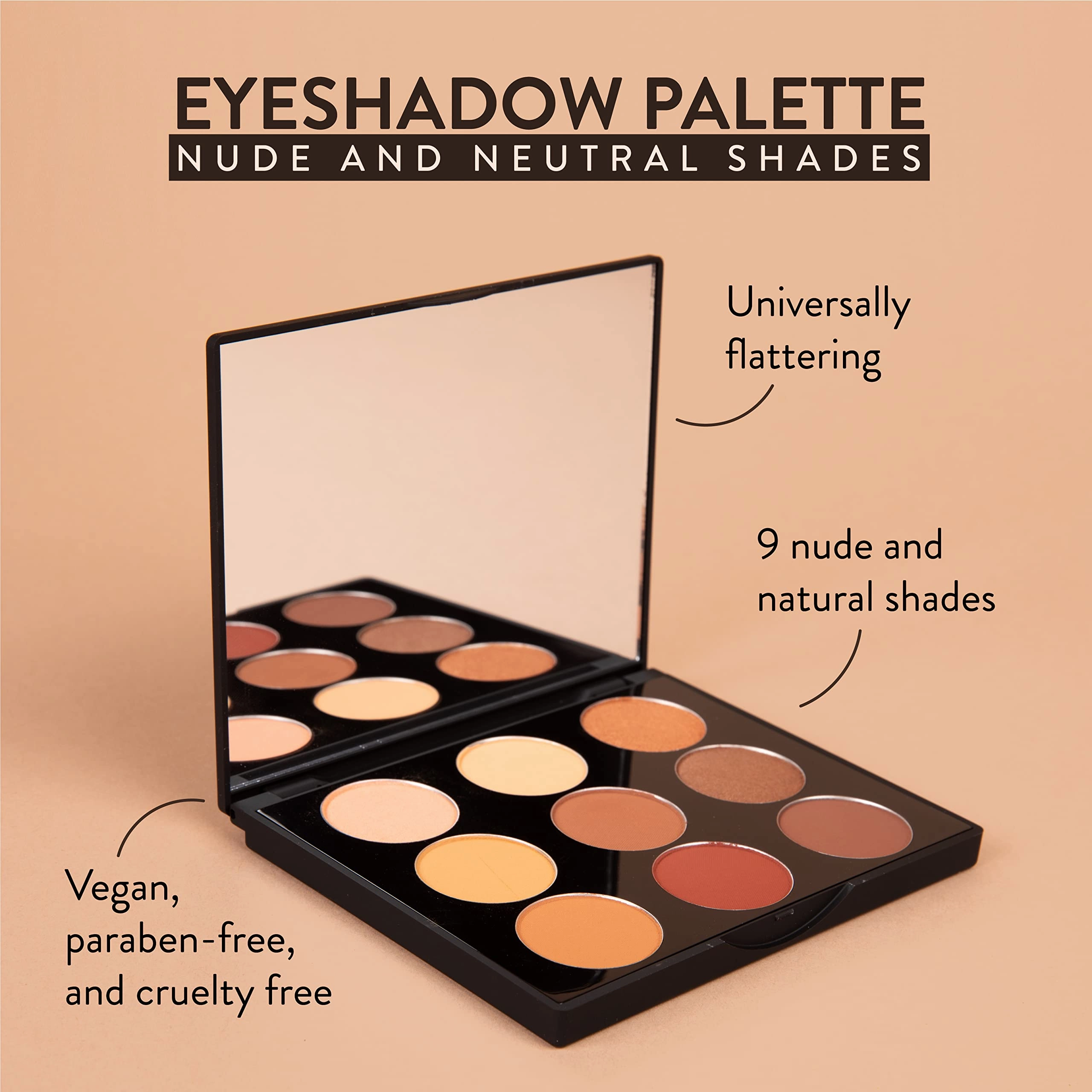 Mented Cosmetics Everyday Eye Shadow Palette Nude Eyeshadows, Vegan Paraben-Free Cruelty-Free Makeup, Neutral Eyeshadow Palette