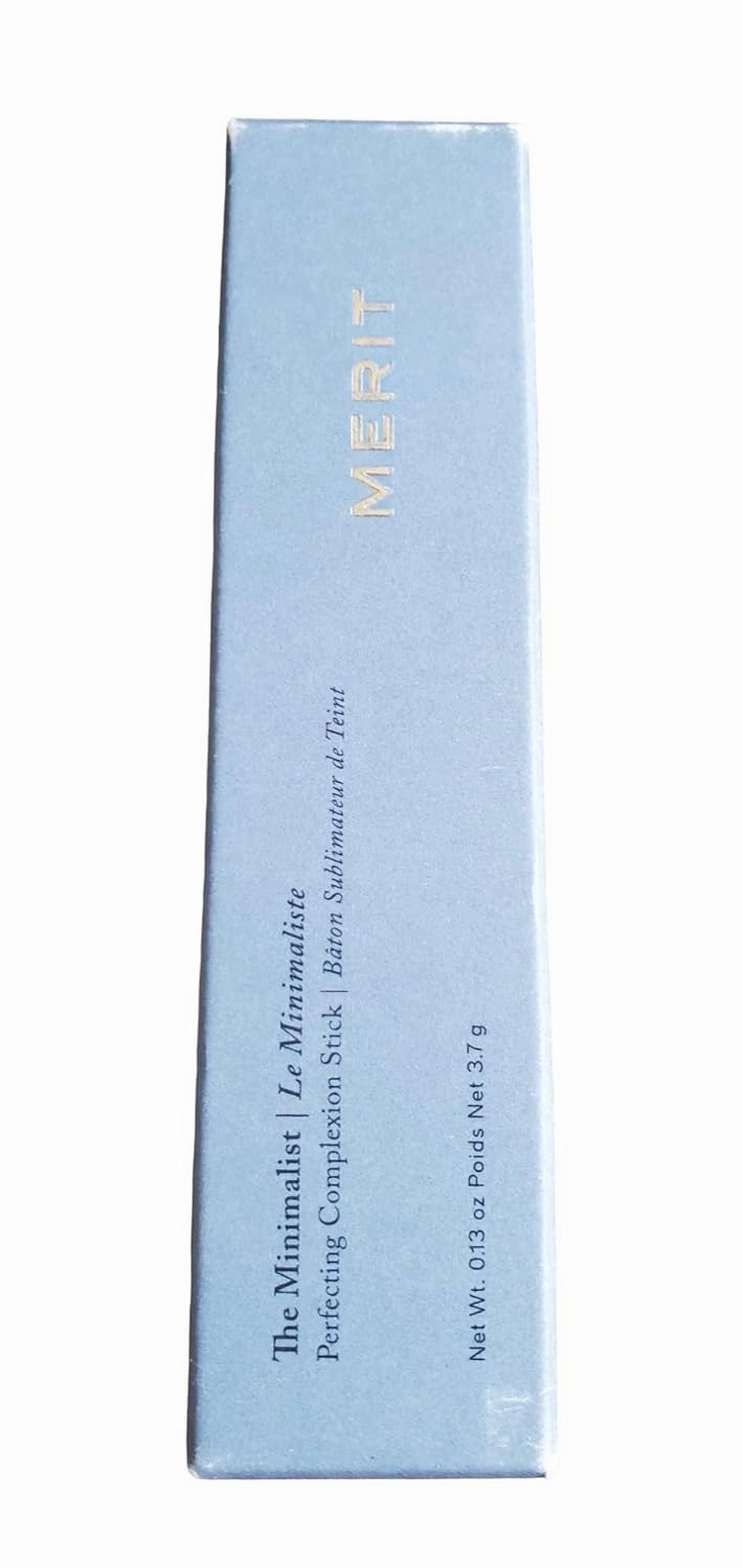 MERIT The Minimalist Perfecting Complexion Foundation and Concealer Stick SHADE: Ecru 0.13 OZ (Clean - VEGAN- Cruelty Free)