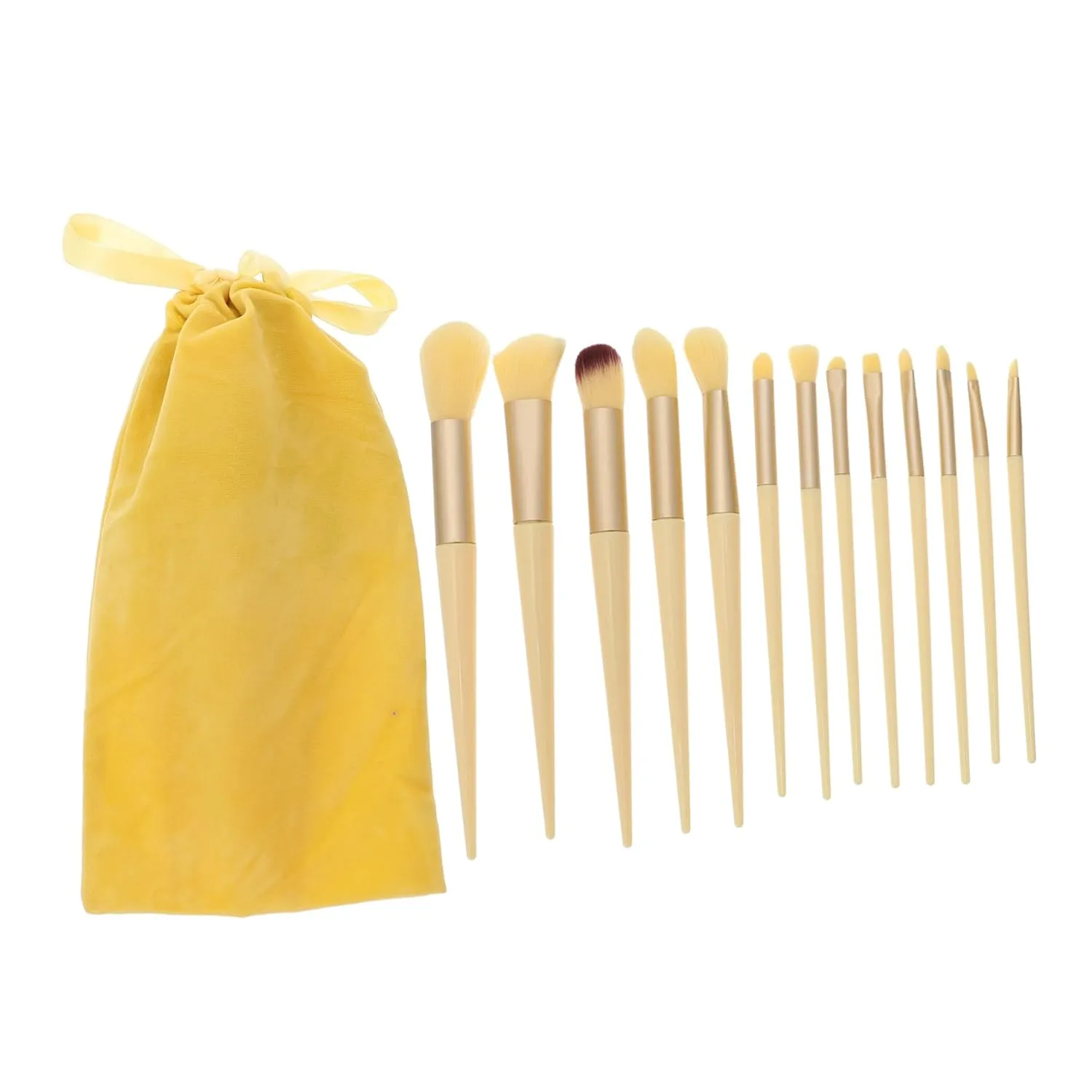 MERRYHAPY Makeup Brushes Set 13 Pieces Blush Loose Powder Eye Shadow Women's Makeup Tools Easy Application Portable Storage Bag Great for Travel