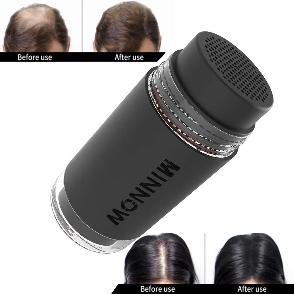 MINNOW Hair Building Fibers,Keratin Hair Fibers Hair Loss Concealer For Thinning Hair Powder Volumizing Based,16grams/0.56oz (GRAY)