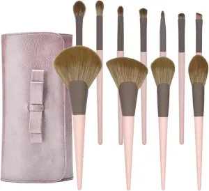 MIXIA 11 Pcs Basic Makeup Brushes Set for Blush Eyeshadow Contour Blending Concealer Brow & Eyeliner Ideal Gift