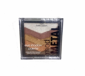 Mod Metal Eye Shadow, 5 Metallic/Shimmer Shades Palette (Silver, Brown, Golden, Copper and Mocca) Perfect for the Holidays!