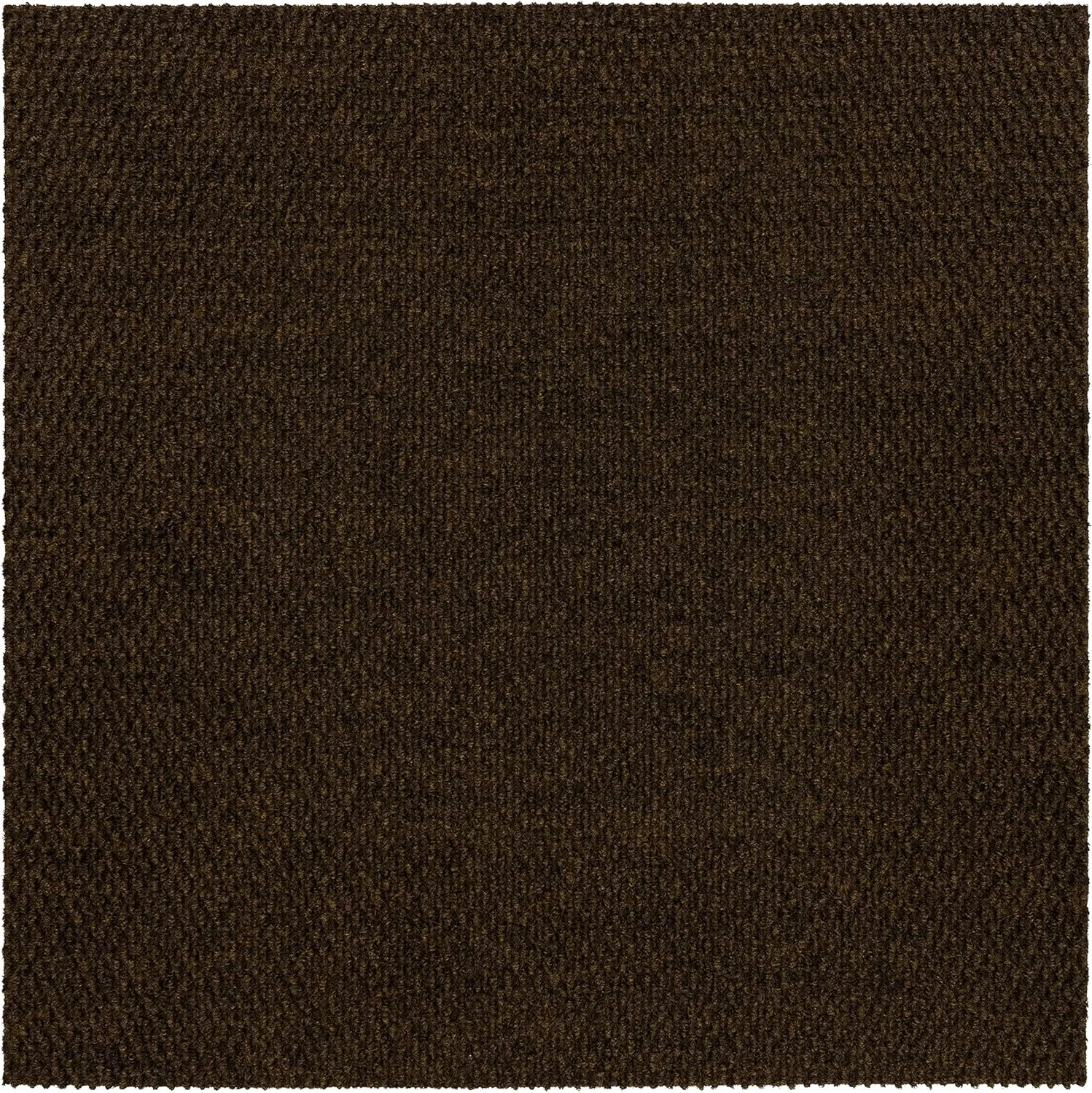 Mohawk Home 24" x 24" Indoor/Outdoor 0.25" Pile Height, Peel and Stick Carpet Tile, Brown Polyester, (10 Tiles) (40 sqft/Box)