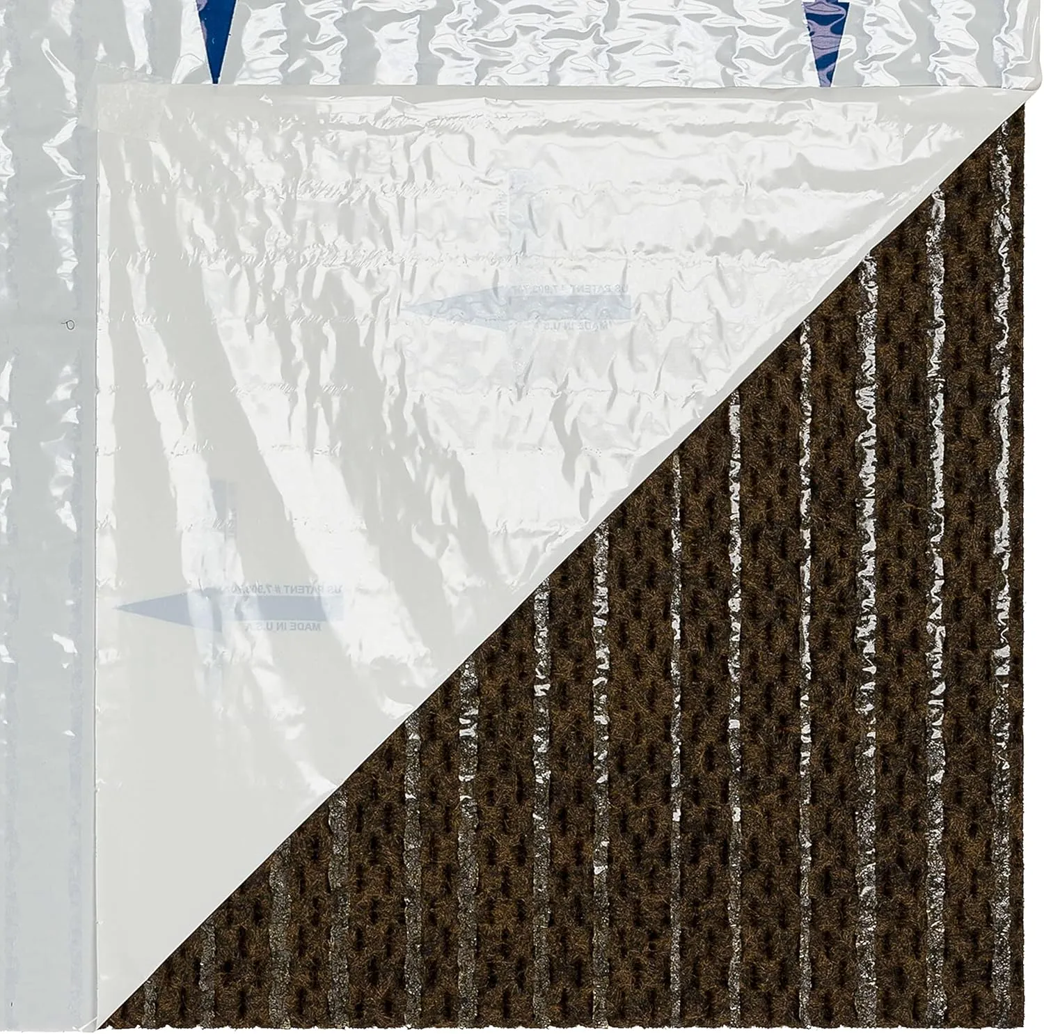 Mohawk Home 24" x 24" Indoor/Outdoor 0.25" Pile Height, Peel and Stick Carpet Tile, Brown Polyester, (10 Tiles) (40 sqft/Box)