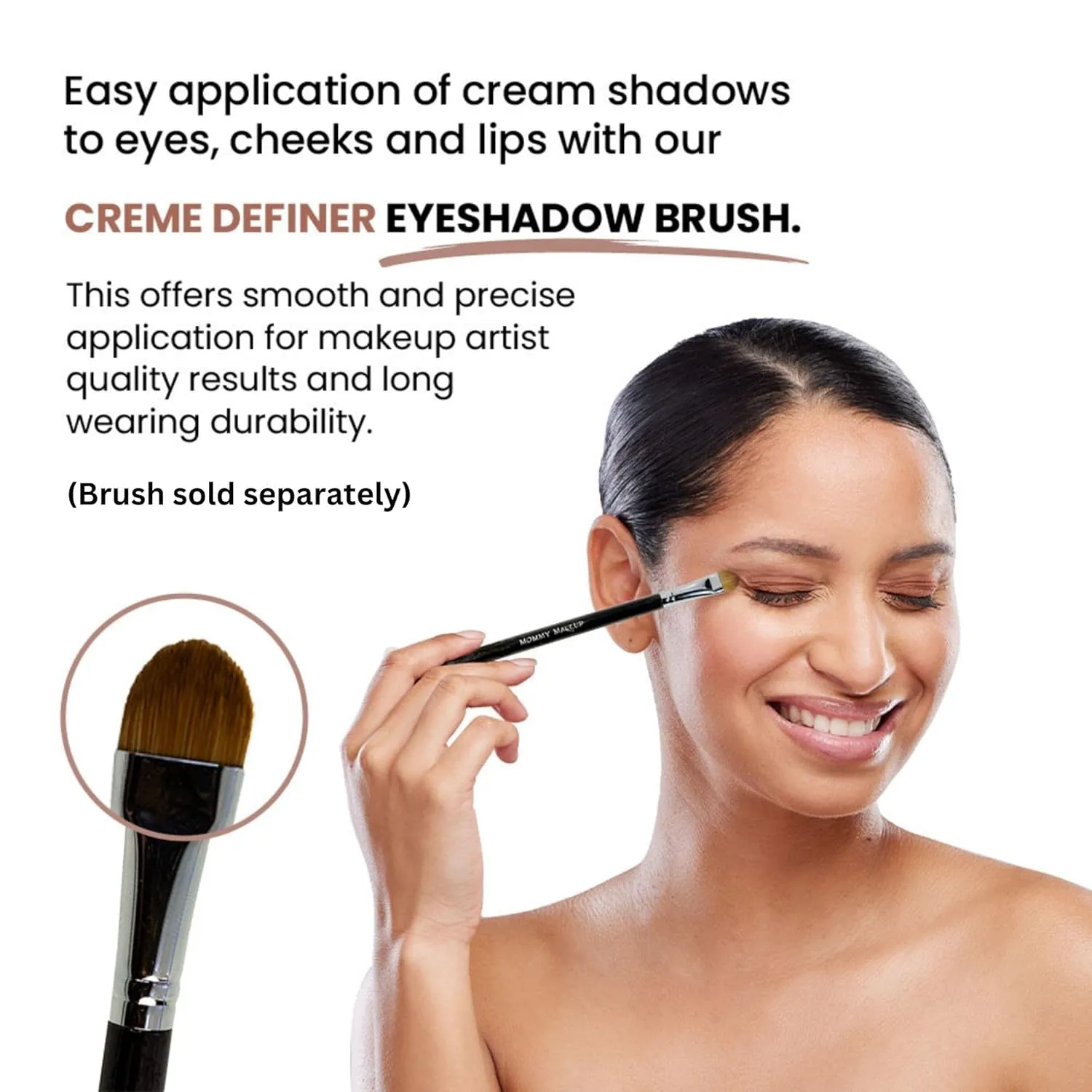 Mommy Makeup Any Wear Creme Eyeshadow - Waterproof, Smudge-proof, Highly Pigmented - Cream Eye Shadow for Eyes, Cheeks & Lips - Oil-free, Paraben-Free, Cruelty Free (Champagne on Ice)