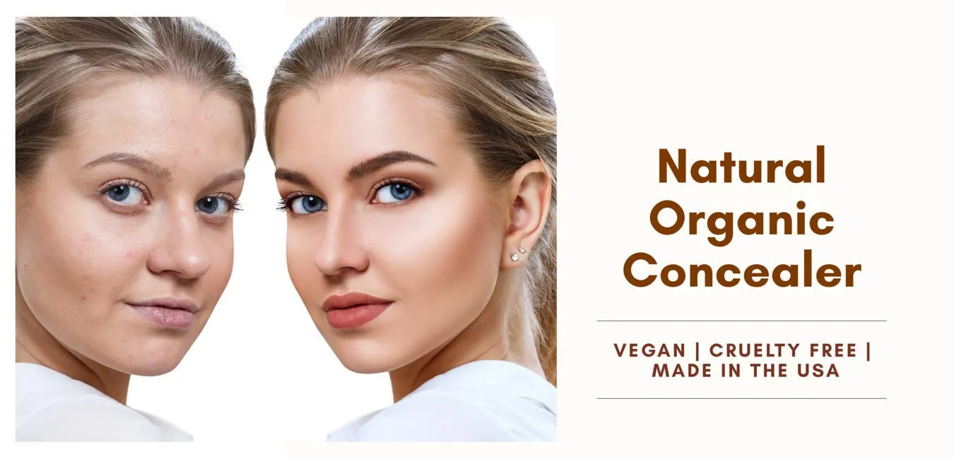 Mom's Secret 100% Natural Concealer, Organic, Vegan, Gluten Free, Cruelty Free, Made in the USA, 0.11 oz. (Sassy 24)