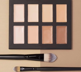 MS Glamour Women’s Concealer Palette | Cruelty-Free Cosmetics Travel-Friendly | Ultimate with 8 Shades, Full Coverage Skin, Blemishes, and Dark Spots | Vegan, Paraben and Talc Free