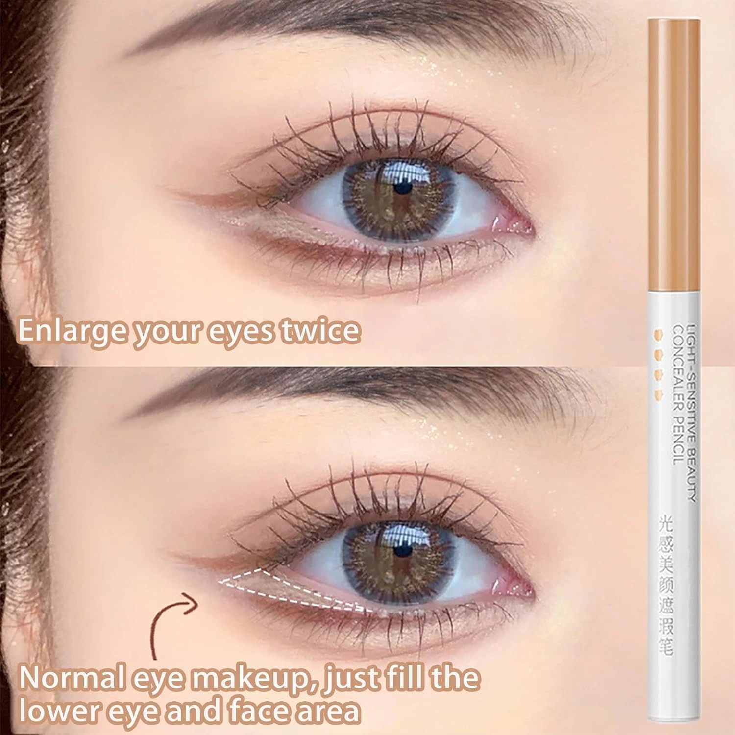Multifunctional Concealer Stick, Multifunctional Concealer Stick, Lip Liner, Change the Lip Line, for Dark Circles