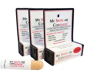 My Spots are Concealed LIGHT 3 Pack / Best concealer for face, body and back acne