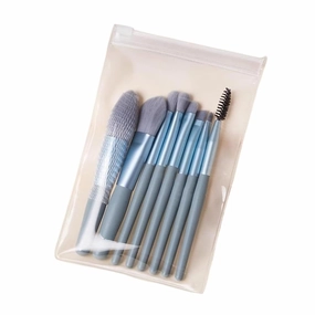 New 13Pc Makeup Brushes Set Makeup Concealer Brush Blush Loose Powder Brush Eye Shadow Highlighter Foundation Brush Beauty Tools(Blue EVA)