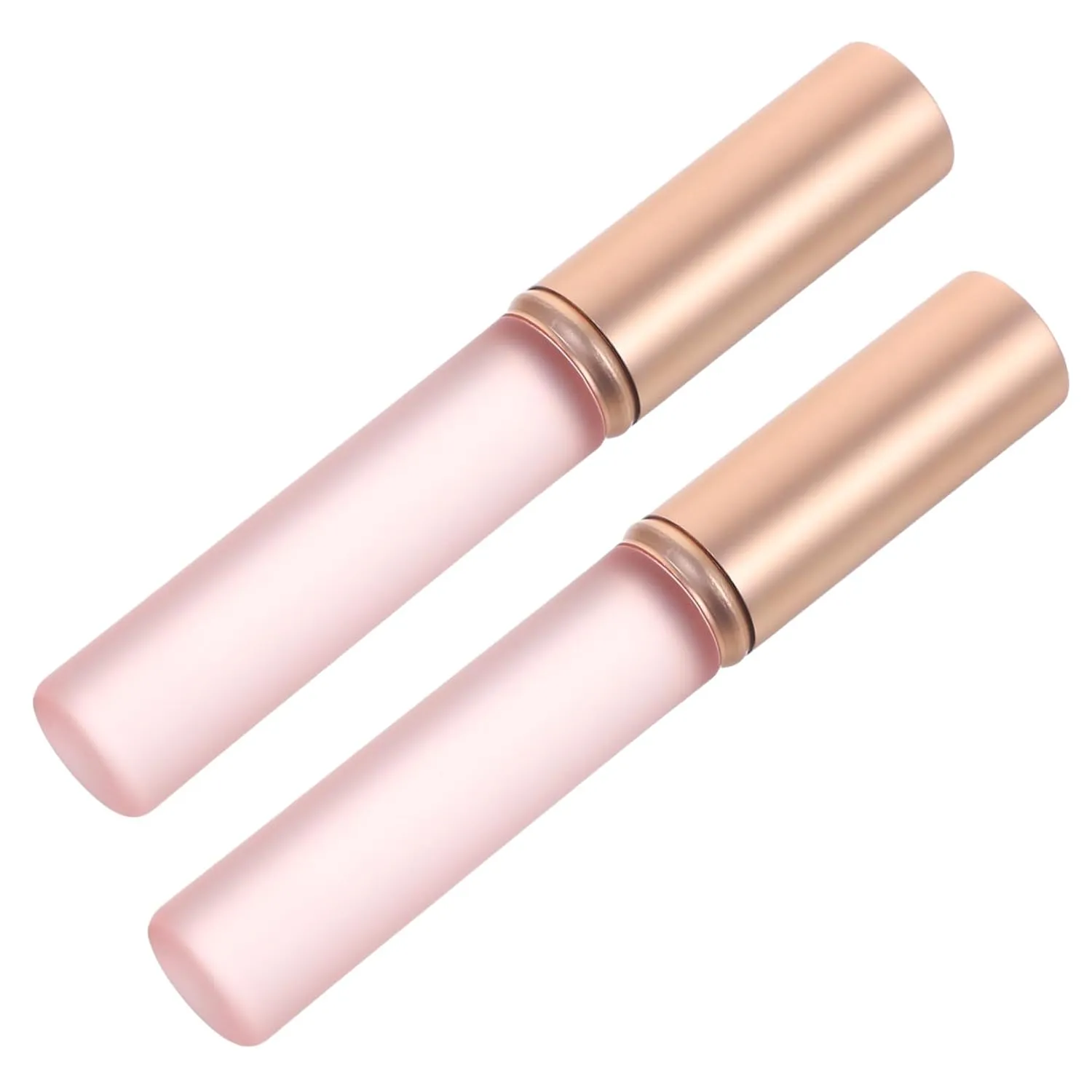 NOLITOY 10pcs Travel Lip Brush Applicators Ergonomic Lip Gloss Wands for Women Compact Makeup Tool for Balm Gloss Concealer Go Cosmetics