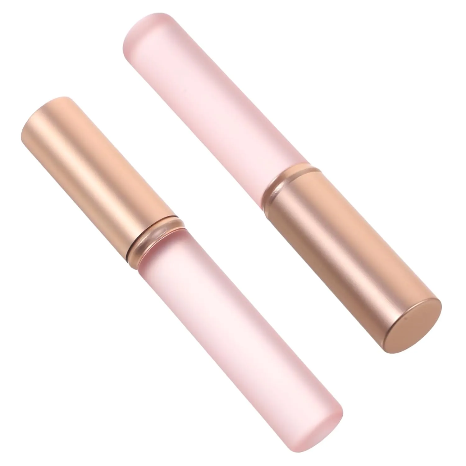 NOLITOY 10pcs Travel Lip Brush Applicators Ergonomic Lip Gloss Wands for Women Compact Makeup Tool for Balm Gloss Concealer Go Cosmetics