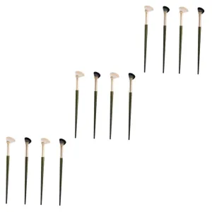 NOLITOY 3sets Angled Makeup Brush Set Nose Contour Brush Eyeshadow Blending Tool for Professional Application 4pcs*3