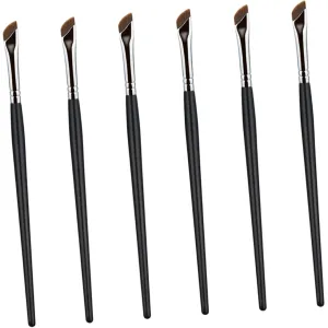 NOLITOY 6pcs Angled Eyeliner Brush for Eye Makeup Professional Eye Shadow and Concealer Brushes for Beginners and Makeup Artists Soft Synthetic Bristles for Precise Application