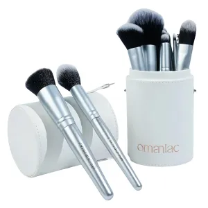 OMANIAC Makeup Brush Set 20Pcs with Storage Case.Used for Powder,Foundation,Highlight,Eye Shadow,Concealer,etc.Suitable for Makeup Beginners,Best Gift for Women/Girls（Bright Silver）