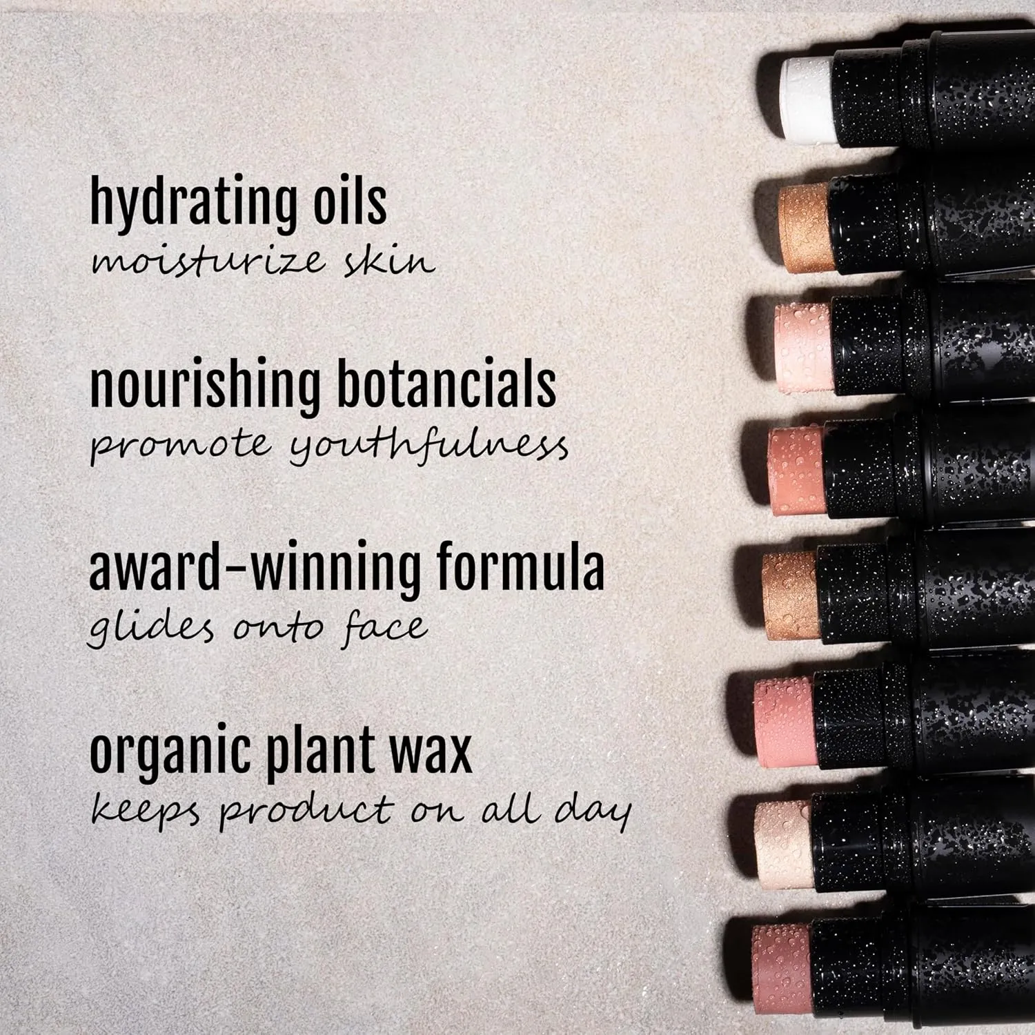 Organic Tint Tube, 100% Natural Vegan Gluten-Free Cream Highlighter Multi-Stick, Made in USA, Moscato