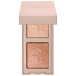 P4TRICK.TA - Major Dimension Eye Illusion Eyeshadow Duo - Color: Talk To My Team (champagne sparkle with pink flip pearl - copper sparkle with pink flip pearl)
