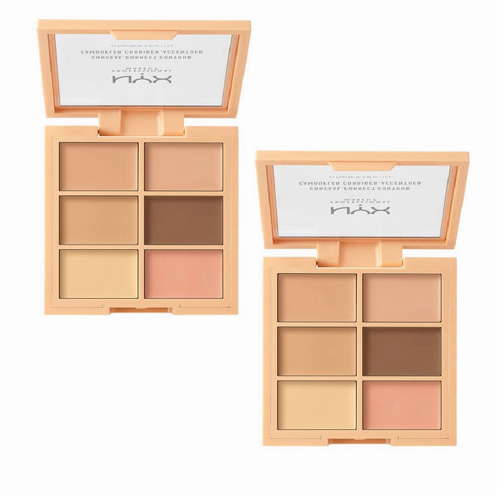 Pack of 2 NYX Conceal Correct Contour Palette, Medium 3CP02