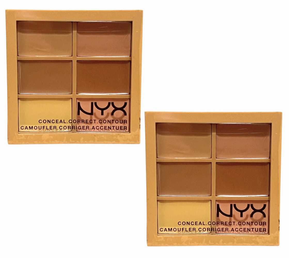 Pack of 2 NYX Conceal Correct Contour Palette, Medium 3CP02