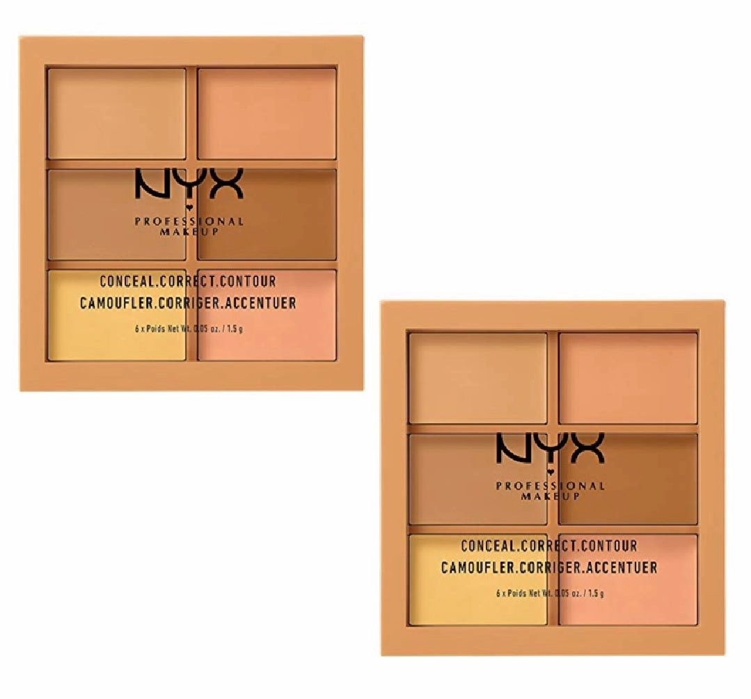 Pack of 2 NYX Conceal Correct Contour Palette, Medium 3CP02