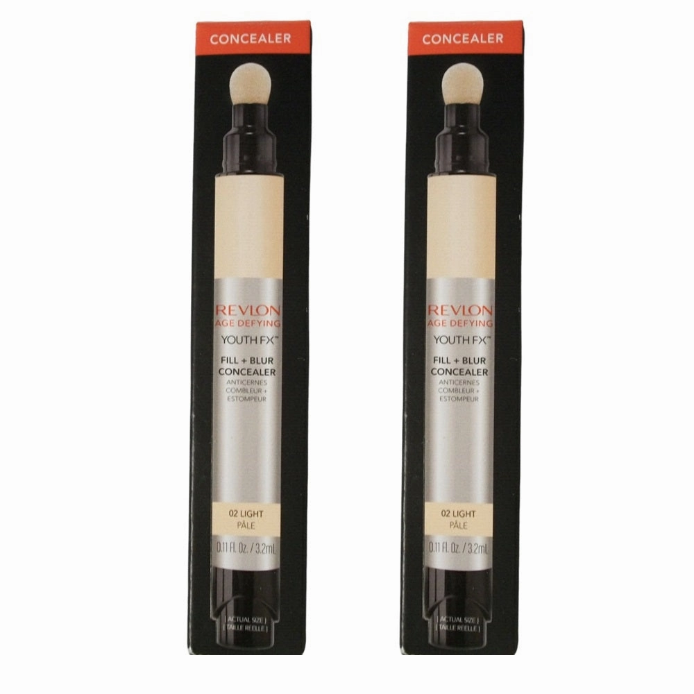 Pack of 2 Revlon Youth Fx Fill   Blur Concealer, Light 02