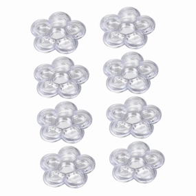PartyKindom 8pcs Packing Box Empty Palette for Makeup Clear Empty Eyeshadow Palette Clear Name Boxes Highlighters Cosmetic Jar Palette Empty Bins Fit Me Concealer Containers for Organizing