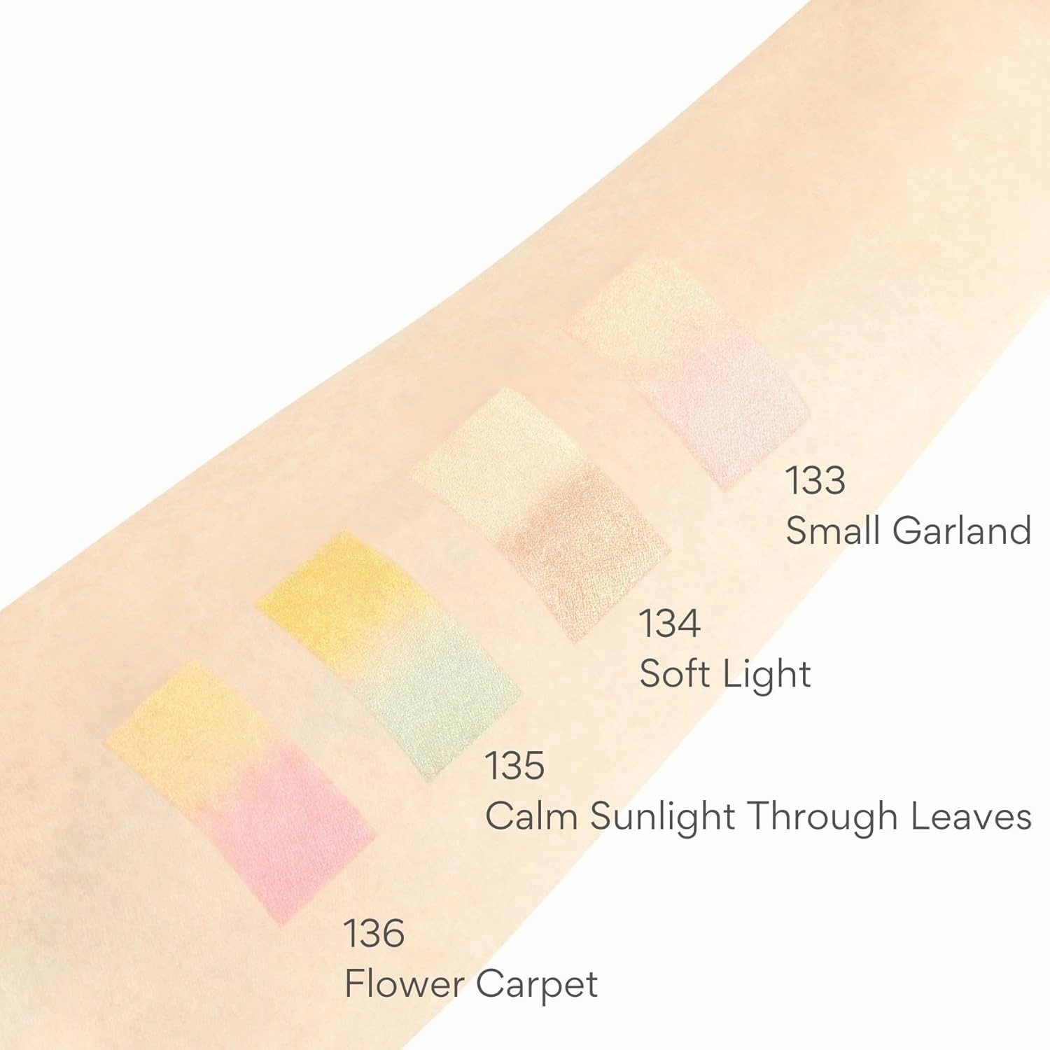 Paul & Joe Face & Eye Color CS, Green, Yellow, Eyeshadow and Cheek Blush, Soft and Clear color, 135 Calm Sunlight Through Leaves, 0.12 oz