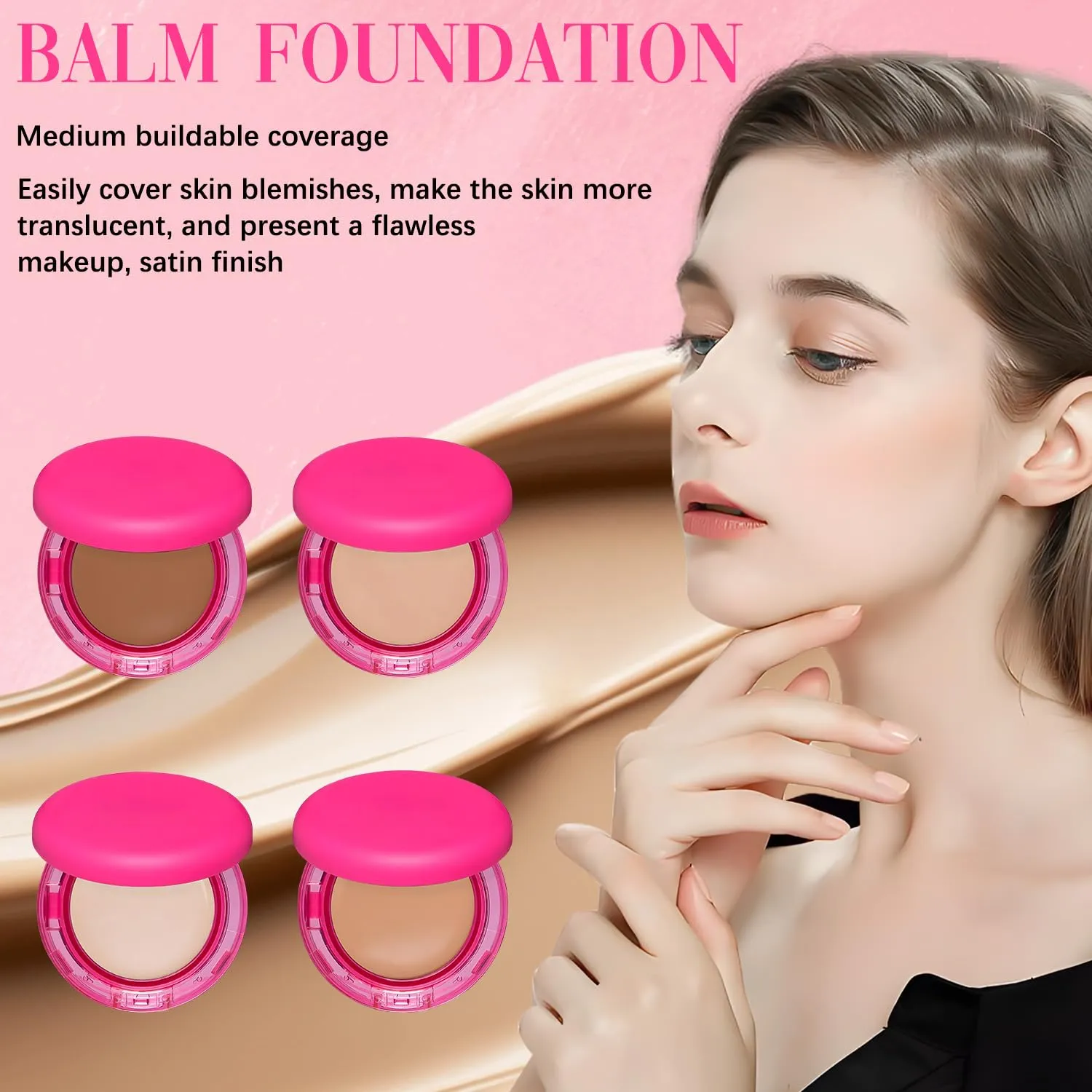 Peptide Bounce Foundation – Hydrating, Age-Defying Foundation for Mature Skin And All Skin Types, Vegan, Clean, Natural, Medium Buildable Coverage, Satin Finish (Light/Medium)