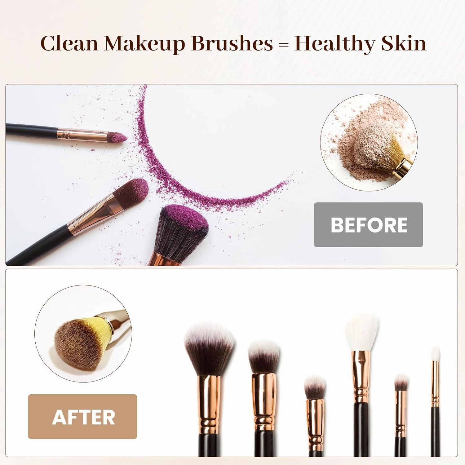 Premium Makeup Brush Cleaner Dryer Super-Fast Electric Brush Cleaner Machine Automatic Brush Cleaner Spinner Makeup Brush Tools (White)
