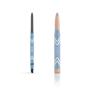 PrimeEyes Glide Eyeliner (smoky)   PrimeEyes Brightener (estrella)
